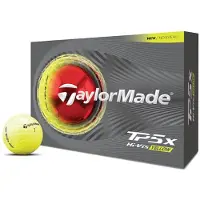 TaylorMade TP5X Golfballen Hi-Vis Geel 12 stuks 2026