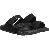 BOSS Slippers met dubbele bandjes en logogespen