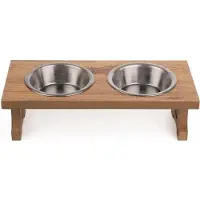 Paws & Whiskers - Voerbak voor huisdieren - Veelkleurig - 100% MDF - 37 x 17 x 6 cm