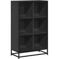 vidaXL Boekenkast 65,5x33x107,5 cm bewerkt hout zwart