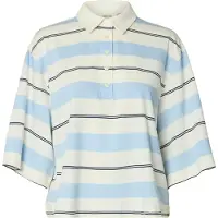 Selected Shirt ivoor / hemelsblauw / zwart