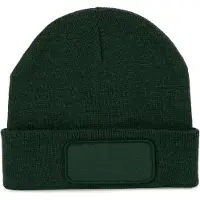 K-Up Gerecycleerde muts met patch KP890 - Forest Green - One size