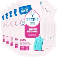 Seepje 8x Handzeep Navulling Lavendel Met Tonka 300 Ml