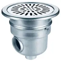 AstralPool Roestvrij Staal 00268 Aisi316 Ronde Zwembad Afvoer Zijuitlaat 2 Inch Uitgang Zilver
