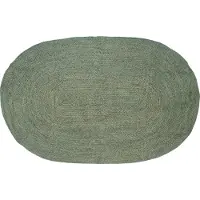 vidaXL Vloerkleden Olijfgroen 205 x 305 cm Jute
