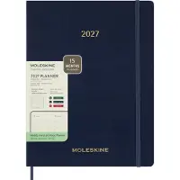 Moleskine 15 Maanden Agenda - 2027 - Essential Planner - Wekelijks - Verticaal - XXL - Saffier Blauw