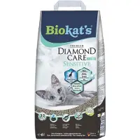 Biokat's 2x Kattenbakvulling Diamond Care Sensitive 6 Liter