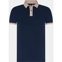 Scotland Blue poloshirt v-hals donkerblauw