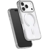 FORCE CASE , Hoesje geschikt voor iPhone 17 Pro - Metalen Rand MagSafe Anti-Shock 2m, Grijs