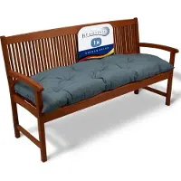 Beautissu Flair BK Bankkussen 120x50x10 cm Blauwgrijs – Zit- en Rugkussen