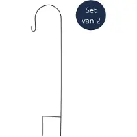 Lumiz Esschert Design by Herdersstafhaak 2PACK - L - Tuindecoratie - Hoogte 179 cm