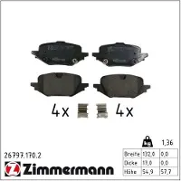 ZIMMERMANN 26797.170.2 Remblokken