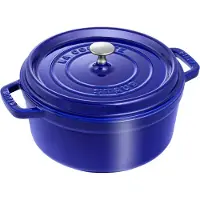Staub braadpan - cocotte 24cm, 3,8L, blauw