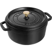 Staub Ronde Cocotte 26 cm - Zwart
