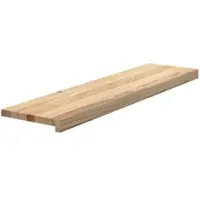 vidaXL Traptreden 12 st 100x30x2 cm onbehandeld massief eikenhout