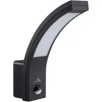 Macleans LED lamp met bewegingssensor, PIR bewegingssensor- zwart- neutraal wit (4000K)