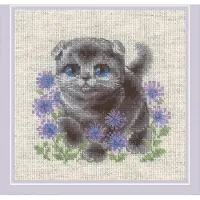 Riolis Borduurpakket - Lop-eared Kitten - Telpakket