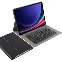 Just in Case tablet Hoes met Toetsenbord geschikt voor Samsung Galaxy Tab S10 Plus / Tab S9 FE Plus / Tab S9 Plus - QWERTY Portuguese Bluetooth Keyboard Case - Zwart