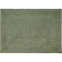 vidaXL Vloerkleden Rechthoekig Olijfgroen 160 x 230 cm Jute