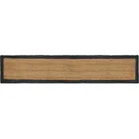 vidaXL Gebied Tapijt Donkergrijs 80 x 400 cm Jute