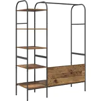vidaXL Kledingrek Bruin 120 x 44 x 160 cm Bewerkt hout