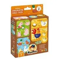 Czuczu Puzzelspel Dieren 2+ Jaar - 6 puzzels en 12 tokens