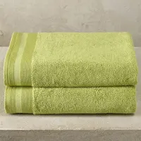 De Witte Lietaer Douchelaken Contessa Pistache - Set 2 stuks - 70 x 140 cm - Groen - Katoen