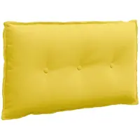 vidaXL Rugkussen Licht Geel 200 x 19 x 50 cm Stof