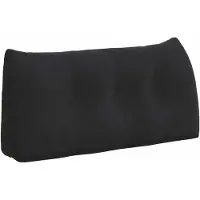 vidaXL Rugkussen Zwart 100 x 24 x 50 cm Fluweel