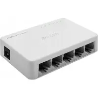 Qoltec - Netwerkswitch - Gigabit - 5 Poorten - Snelle Ethernet