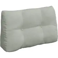 vidaXL Rugkussen Lichtgrijs 80 x 24 x 50 cm Fluweel