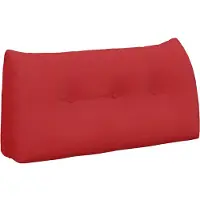 vidaXL Rugkussen Rood 100 x 24 x 50 cm Stof