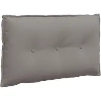 vidaXL Rugkussen Taupe 200 x 19 x 50 cm Stof