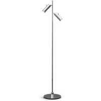 Herstal Pipeline vloerlamp Chroom-dubbel