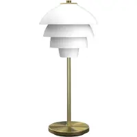 BELID Valencia tafellamp 41 cm Mattwit-messing