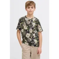 JJ REBEL JUNIOR T-shirt zwart Jongens Katoen Ronde hals All over print - maat 152