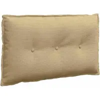 vidaXL Rugkussen Grijs Groen 80 x 50 x 19 cm Corduroy stof