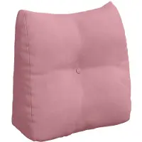 vidaXL Rugkussen Roze 45 x 24 x 50 cm Fluweel