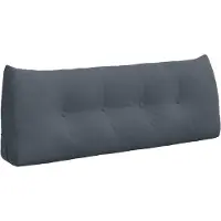 vidaXL Rugkussen Donkergrijs 120 x 24 x 50 cm Fluweel