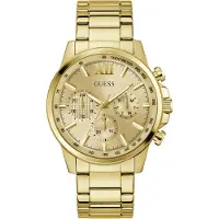 GUESS Analoog horloge 'WALKER' goud
