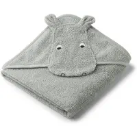 Liewood Badcape Albert Hippo Dove Blue (70 x 70 cm)