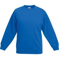 Fruit Of The Loom Kids Unisex klassieke 80/20 set-in sweater (Royaal Blauw)