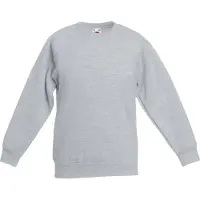Fruit Of The Loom Kids Unisex klassieke 80/20 set-in sweater (Heather Grijs)