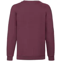 Fruit Of The Loom Klassiek Raglan Sweatshirt voor kinderen/Kinderen (Bourgondië)