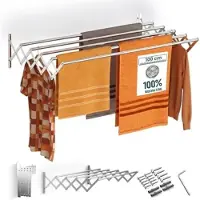 Core Wanddroogrek Inklapbaar - Wanddroogrek - Zilver - ‎80cm x 100cm x 15cm