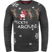 Blend Trui ' BHRudolph ' bruin / grijs / rood / wit