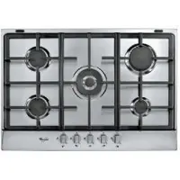 Whirlpool AKR 3580 IX gaskookplaat - 5 gaspitten - roestvrijstaal - 11000 W