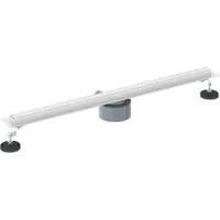 vidaXL 360° Doucheafvoer Met Slim Model zilver 70 cm