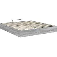 vidaXL Ottoman Bedframe Grijs Sonoma 160 x 200 cm Geconstrueerd hout