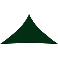 vidaXL Zonnescherm driehoekig 3x3x4,24 m oxford stof donkergroen
